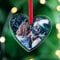 Wanapix | Decorazioni Albero di Natale Personalizzata con Foto e Testo | Addobbi Natalizi | Ornamenti Natalizi | 2 Nastrini in Velluto Inclusi: Rosso e Verde | Plexiglass - Cuore