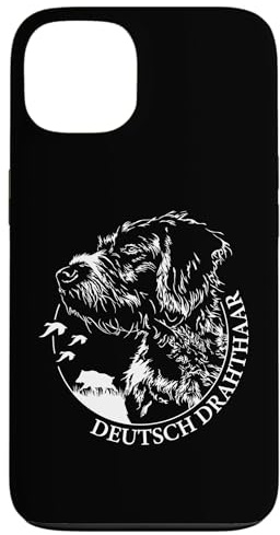 Deutsch Drahthaar Jagdhund Jäger Hundeportrait Jagd Hunde Hülle für iPhone 13