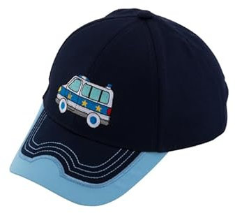 fiebig Kappe mit Stickerei | Baseballcap mit Aufnäher | Kinder Baseballkappe mit Klettverschluss (55, Hellblau)