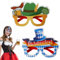 ADMAY Oktoberfest Partybrillen Set, 4 Stück Lustige Brillen aus Kunststoff für Oktoberfest Dekoration und Bayerische Feierlichkeiten