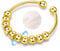 YUGDRUZY Anti-Stress Ring Gold 925 - Verstellbarer Damen Fidget Ring für Frauen als Geschenk