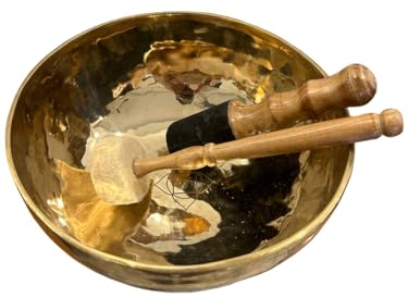 Klangschale 7 Chakra, Wurzelchakra (Muladhara) Design Klangschale mit Kissen und Schlägel, Tibetische Klangschale für Meditation