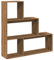 vidaXL Raumteiler Bücherregal 3 Stufen, Standregal Treppenregal für Wohnzimmer Schlafzimmer Büro, Stufenregal Regal, Artisan-Eiche Holzwerkstoff