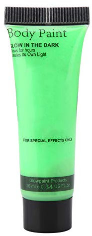 Baxnore Ensemble de peinture acrylique 10 ml, peintures acryliques en tubes, pigment fluorescent lavable, peintures artisanales acryliques, tubes de peinture pour le visage et le (Vert)