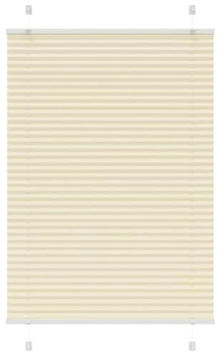 vidaXL Plissee Creme 85x150 cm Stoffbreite 84,4 cm Polyester