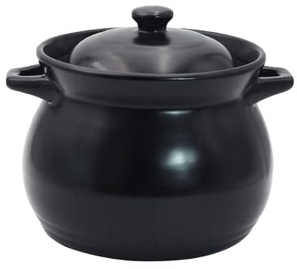 Cocotte en céramique pour cuisson de Soupe : Petite marmite de Cuisine résistante à la chaleur, marmite à ragoût, ustensiles de Cuisine 1,1 L