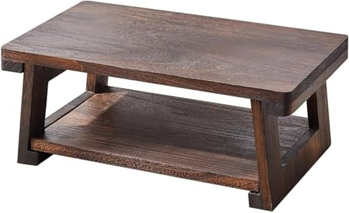 QZLGD Folding Floor Low Tisch für das Sitzen auf dem Boden,Meditation & Altar Tisch für spirituelle,Japanische Möbel für Boden sitzen Essen & Kaffee (59)