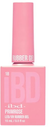 IBD Rubber Gel – Primrose – 15ml – MADE IN USA – Premium Nagellack für langlebige Maniküre und glatte Nägel – LED/UV Lack