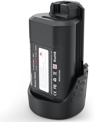 HTongD Batteria di ricambio per Bosch 12v: 3Ah agli ioni di litio compatibile BAT420 GBA12V30 BAT411 BAT411A BAT412 BAT413