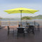 CRBUDY Sombrilla para terraza y balcón | 2 x 3 x 2,4 m de Altura | Sombrilla Rectangular con manivela e inclinable, Ideal para jardín, Playa, Mercado, Mesa de Centro y Piscina - Sin Base ()