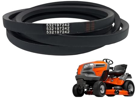 Ynxgzcan 532197242 Compatible avec Husqvarna Courroie de pont de tondeuse | 1,6 cm x 351 cm pour Husqvarna YTH24V48 YTH2348 YTH24K48 Cordon en aramide