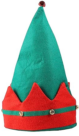 ABOOFAN Rot Weihnachtsmütze 1 Stück, aus Pleuche, für Erwachsene | Hausfeier und Bühnenauftritt, Hautfreundlich, Farbecht, Formstabil, Klassischer Stil