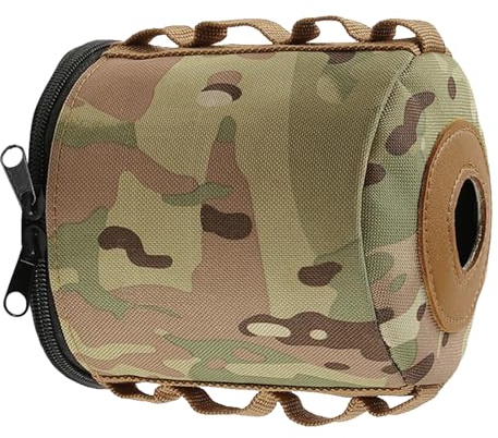 HAPINARY Sacoche de Protection pour Réservoir de Gaz de Camping, Housse Isolante Camouflage Grosse Taille Sangle Réglable pour Cartouche de Gaz et Accessoires de Camping
