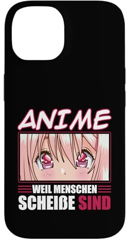 Hülle für iPhone 14 Anime Merch - Weil Menschen Scheiße Sind Anime