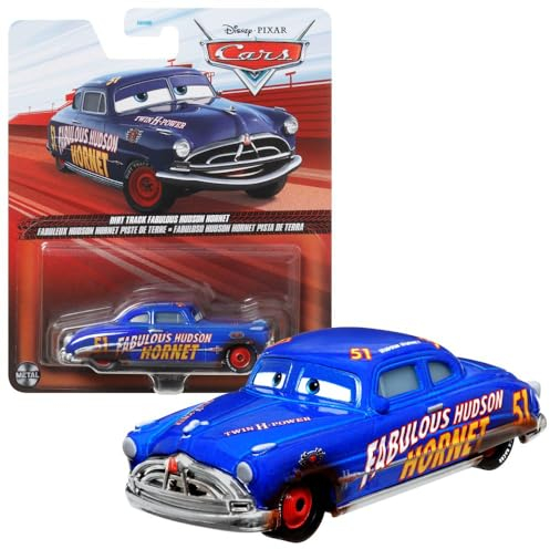 Mattel Disney Cars DXV70 - Disney Cars 3 Die-Cast Dirt Track Fabulous Hudson Hornet