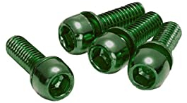Reverse Scheibenbremsen Schraubenset 4 x M6x18mm grün