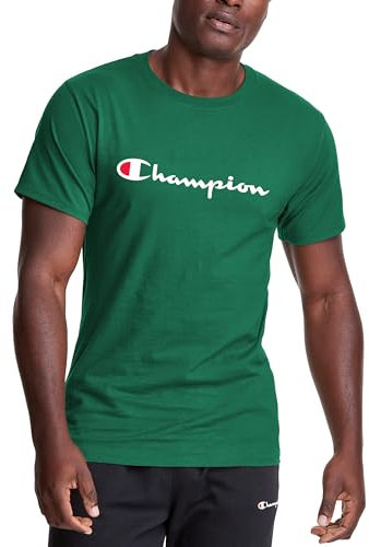 Champion Men's Classic Jersey Graphic Tee Kelly Green T-Shirt, XL