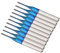 10 pièces Fraise Tige 1/8''(3,175mm), Lame 1,0mm, Mèche de coupe de routeur en carbure bleu embout de gravure de fraise en bout de maïs adapté aux machines CNC PC-B
