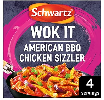 Schwartz Wok It American BBQ Chicken Sizzler, 35g