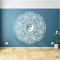 Yin Yang Blume Wandtattoo Vinyl Böhmische Wandaufkleber Wohnzimmer Dekoration Abnehmbare Künstler Home Wallpaper 57X57Cm