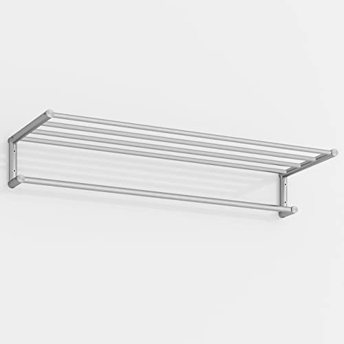 Wandgarderobe 80 cm breit, mit Kleiderstangen aus Edelstahl - PHOS Design