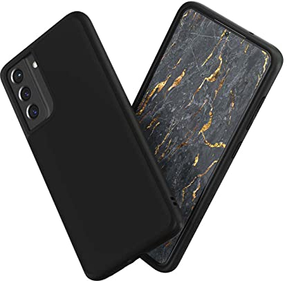 RhinoShield Case kompatibel mit [Samsung Galaxy S21 FE] | SolidSuit - Stoßdämpfende & schlanke Schutzhülle mit Premium Finish - 3.5 Meter Fallschutz - Klassik Schwarz