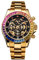 DANIEL&DOUGLAS(ダニエルアンドダグラス) Watch DD8802DG Analog Automatik Mechanische Armbanduhr Skelett Marke Schwarz Gold Herren, Gold, Modern