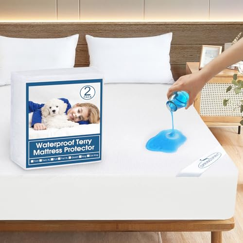 Twin XL Size Mattress Protector Waterproof,Absorbent Fitted Sheet