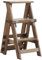 Dreistöckige Holzleiter, Barhocker, Tisch, Stuhl, Balkon/Garten/Nachmittagstee, Sitzstuhl, Mehrfachnutzung, Trittleitern, Haushaltsleiter