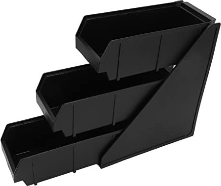 Haofy Coffee Sleeve Storage Dispenser Large Capacity Heavy Duty Base Coffee Sleeve Storage Holder for Restaurant Kitchen for Ladle Straw (3 Compartments)