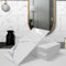 A.Monamour Pegatinas de Baldosas Azulejos Adhesivos de Pared Diseño Azulejos de Cerámica Metro Imitacion Marmol Efecto 3D Grueso PVC Impermeable Autoadhesivo Decoración para Baño Cocina 10.16x20.32cm