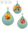 3Pcs Hanging Fruit Baskets for Kitchen, Teardrop Hanging Basket Boho Wall Hanging Holder with Hooks Wall Planters Handwoven Hanging Plant Basket Decor for Vegetable Onion Potato Storage (Green)