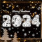 BSITSSS 99 Stück Fensterbilder Weihnachten, 2024 Jahr Weihnachtsdeko Fensterdeko Weihnachten, Christmas Decorations Weihnachten Deko, Fensterbilder Statisch Haftende PVC Weihnachten Aufkleber(2024)