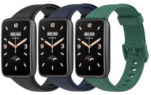 BexidoIera Ersatzarmband Kompatibel mit Xiaomi Smart Band 7 Pro Armband, [3 Stück] Silikon Ersatzband Wechselarmband Ersatz Uhrenarmband für Xiaomi Band 7 Pro