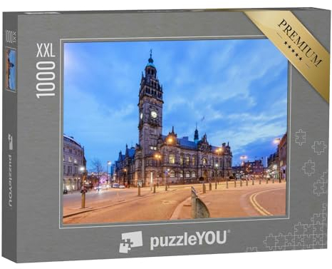 Puzzle 1000 Teile XXL „Rathaus von Sheffield in England“ – aus der Puzzle-Kollektion England