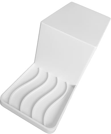 ulafbwur Fabric Softener Container Holder Laundry Detergent Cup Sturdy Dispenser Organizer with Drip Catcher Tray Stand Home White