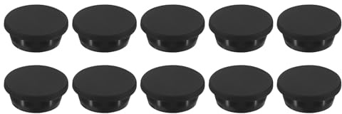 QUARKZMAN 10 Stück Silikon Gummi Lochstopfen 30mm Durchmesser Weich Flexibler Stopfen für 29mm Loch Schwarz