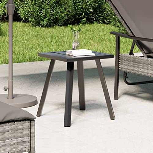 ZQQLVOO Gartenlounge Balkonmöbel Kleiner Balkon Gartensofa Gartentisch Anthrazit 34x34x38 cm Stahl