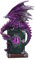 Nemesis Now Dragon Fable Figur aus Kunstharz, lila, Drache auf Spukbüchern, schimmerndes lila Drachen-Ornament, Sammlerstück, Drachen-Geschenkartikel, gegossen aus feinstem Harz, fachmännisch