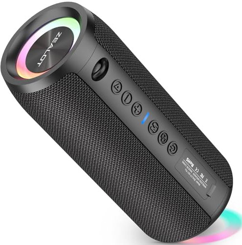 Zealot Bluetooth Speaker Portable Wireless with 40W Enhanced Bass, 30H Playtime, IPX6 Waterproof, Bluetooth 5.2 Outdoor Speaker for Travel, Pool, Beach