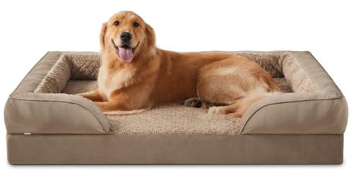 INVENHO Orthopädische Hundebetten – XL waschbares Hundesofa mit Eierkisten-Schaumstoff, wasserdichtem Futter und Rutschfester Unterseite