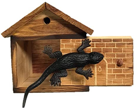 Fartoni Articulos de Broma Caja de sustos Sorpresa con Lagarto. Bromas para Adultos Divertidos y niños. Juguete Sorpresa de Madera en Caja para Regalo.