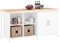 SoBuy Aparador de Almacenamiento con Encimera Isla de Cocina Múltiple con 2 Puertas y 6 Estantes 170 x 60 x 89 cm Blanco KNL09-WN ES