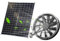 Kavolet Solar Ventilator für Camping im Freien, Solarventilatoren für draußen, 20W Solarpanel-Ventilator-Set, 3000 U/min IP65 wasserdicht, vielseitig einsetzbar für Häuser, Wohnmobile, Gewächshäuser