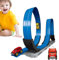 Uoqpty Slot-Car-Rennbahn,Slot-Car-Rennbahn-Sets,Spielzeuggleis mit 1 Triebwagen | Fahrzeug-Set, Spielzeug, Auto-Rennspiele, Auto-Strecken-Spielset für Kinder, und Mädchen ab 5 Jahren