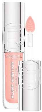 L'Oréal Paris Plump Ambition - Olio per labbra volumizzante con acido ialuronico - 24H di idratazione* - Milky Nu