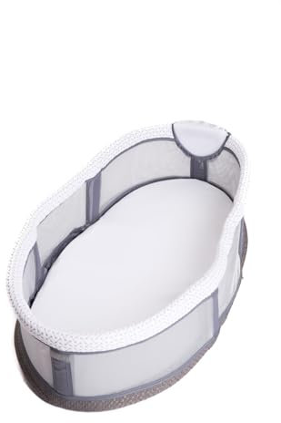 Babynest mit Beleuchtung und Melodien – Multifunktionales Neugeborenenbett, Reisebett mit Vibration, tragbares Babybett, Schlafhilfe mit Licht und Musik, sicheres und komfortables Babynest