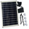 NVARUPC Solar Water Pump with Battery Backup, Reliable Water Circulation with 800Lh DC Solar Water Pump Kit and 50W Solar Panel for The Garden Ponds Pool Fish Tank Waterfall
