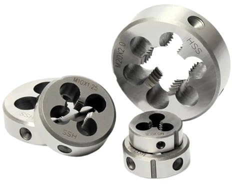 terraja de roscar redonda, Matriz de roscado redondo HSS-Co M35 8% Cobalto Métrica M6-M33 Rosca exterior a derecha for acero inoxidable(M6x0.5)