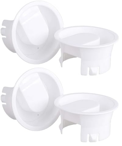 Water Pitcher Lids, 4 Pieces Glass Carafe Lids Covers Food Grade Plastic Dust Proof Splash Resistant Bottle Stoppers for Water Jug Glass Bistro Pitcher